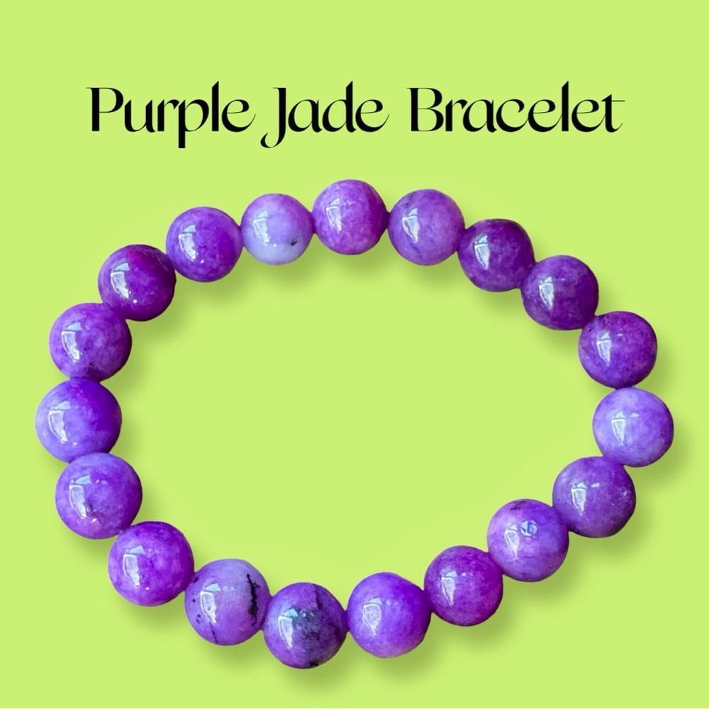 Purple Jade Bracelet - Picture 2 of 4